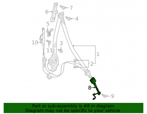 Driver's seat belt latch Audi Q5 80A 18-24 black