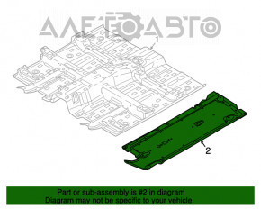 Underbody protection right Kia Niro 17-22 HEV, PHEV
