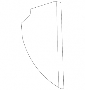 Kia Sportage 17-22 right side front panel trim, black