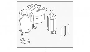 Fuel pump fuel pump Audi A4 B8 08-12 prerest 2.0T