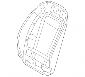 Audi A4 B9 17-25 rear passenger seat trim, gray