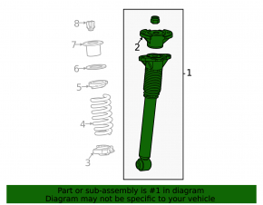 Shock absorber rear right Mercedes W167 GLE 350 20-23 AWD with support