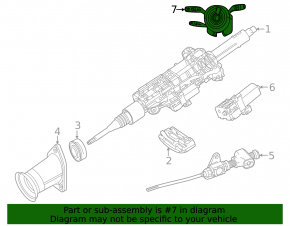 Steering column switches guitar assembly Mercedes X167 GLS 450 580 20-26