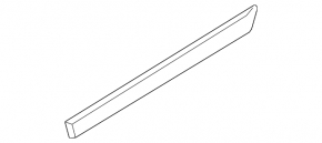 Lower rear left door trim for Mazda6 03-08