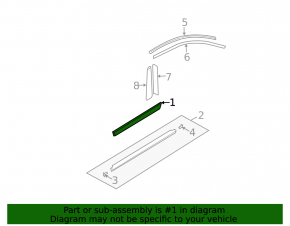 Lower rear left door trim for Mazda6 03-08