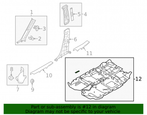 Mazda CX-5 13-15 black floor covering, dry-cleanable