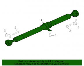 Driveshaft rear propeller shaft Land Rover Range Rover Velar 18-26 2.0T