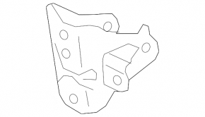Rear engine mount bracket for Lexus NX300h 15-21