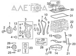 Balancers Toyota Highlander 14-19 2.7 1ARFE