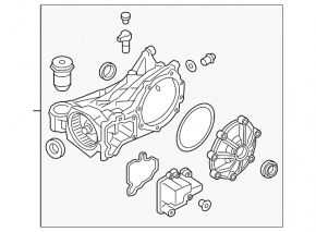 Rear differential gearbox Volvo XC90 16-22 T5, T6 71k