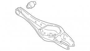 Lower arm under spring rear left VW Tiguan 18-24