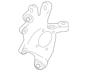 Rear left trunnion Lexus IS 14-20