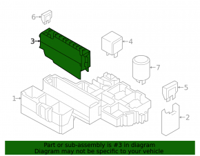 Underhood fuse box Audi A6 C7 12-18