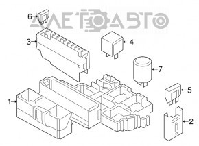 Underhood fuse box Audi A6 C7 12-18