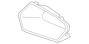 Front bumper air duct trim, left, BMW 3 G20 19-22 Sport Line