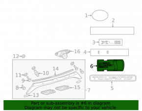 Toyota Avalon 13-18 HSD Trunk Lid Badge Emblem