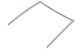Upper windshield molding Subaru Solterra 23-24