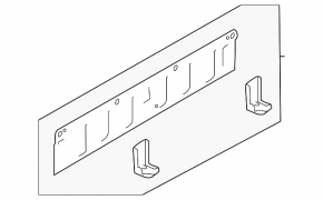 Rear bumper bracket, central metal, Nissan Murano z52 15-17