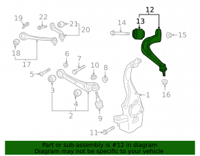 Lower control arm front right rear Audi A6 C8 19-