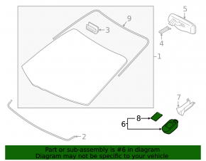 Rain sensor for Lexus ES350 07-12