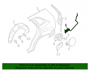 Kia Sorento 10-15 Fuel Door Lock
