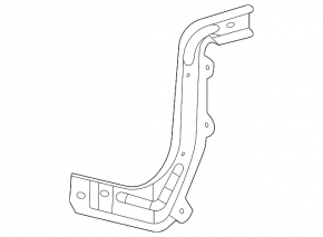 Front bumper reinforcement bracket right Mercedes W167 GLE 350 450 20-23