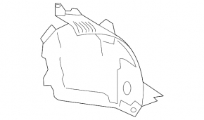 Front right rear fender liner Mercedes AMG GT-class X290 19-25