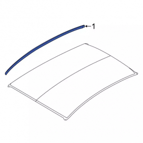 Roof lining right Ford Fiesta 11-19 4d
