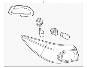 Light outer wing left Mazda 3 14-18 BM halogen