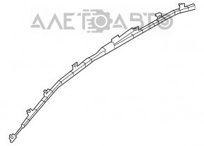 Airbag airbag side curtain left Mazda 3 14-18 BM