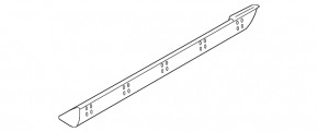 Door trim lower rear left Mazda CX-7 06-09