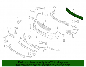 Front Bumper Reinforcement Ford Explorer 16-19