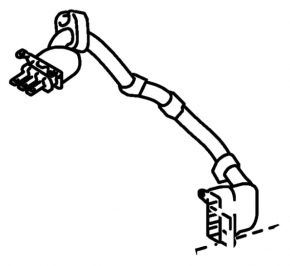High-voltage cable for Toyota Prius 30 inverter 10-15 defective braiding of connectors