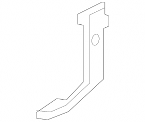Rear bumper bracket left Mazda CX-5 17- on amplifier