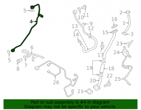 Mazda CX-9 16-23 Turbo Oil Supply Line