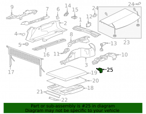 Jaguar F-Pace X761 17-20 rear right outer fender light trim