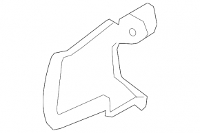 Right radiator deflector on Jaguar F-Pace X761 17-21 TV