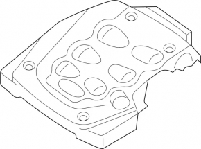 Infiniti FX35 03-08 engine center trim