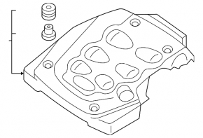 Infiniti FX35 03-08 engine center trim