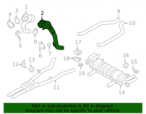 Intake pipe with catalytic converter left BMW X7 G07 19-22 N63 rusty, with lambda probe, lambda protection is dented