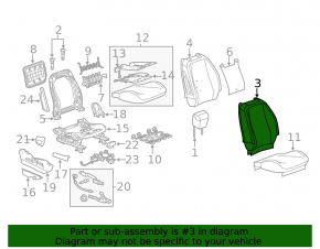 Chevrolet Equinox 10-13 Passenger Seat