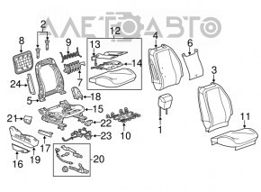 Chevrolet Equinox 10-13 Passenger Seat