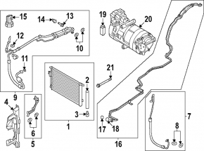 Right radiator deflector for Hyundai Santa Fe 24-26 HEV