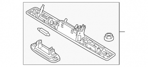 Volvo XC60 10-17 Tailgate Number Plate Light Assembly