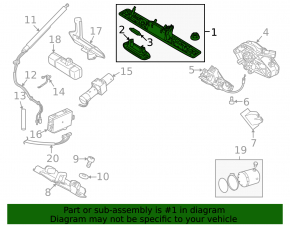 Volvo XC60 10-17 Tailgate Number Plate Light Assembly