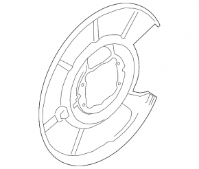 Front right brake disc cover BMW 5 GT F07 10-17 535i 550i