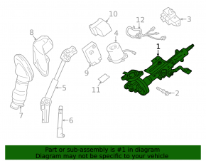 Steering column Toyota Rav4 13-18 hybrid with EPS