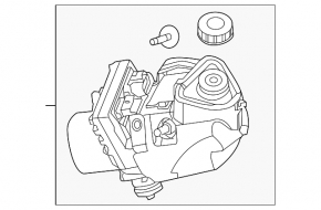 Nissan Altima 13-14 power steering pump with reservoir