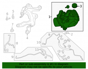 Nissan Altima 13-14 power steering pump with reservoir