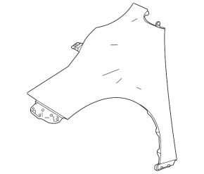 Front right fender Toyota Sienna 21-24